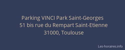 Parking VINCI Park Saint-Georges
