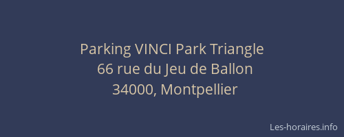 Parking VINCI Park Triangle