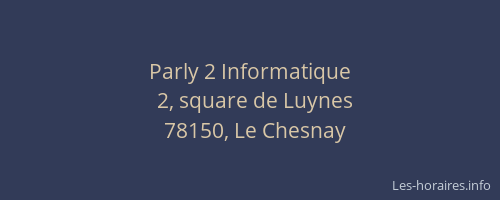Parly 2 Informatique