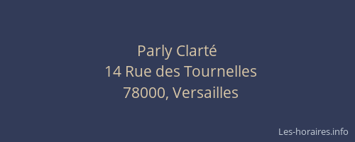 Parly Clart&eacute;