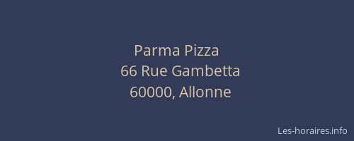 Parma Pizza