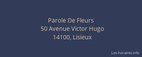 Parole De Fleurs