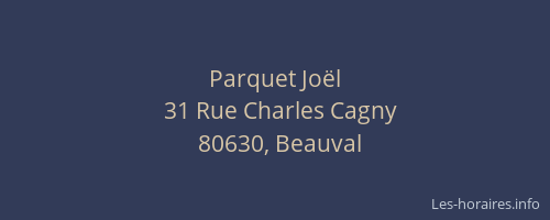 Parquet Jo&euml;l