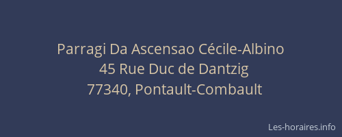 Parragi Da Ascensao Cécile-Albino