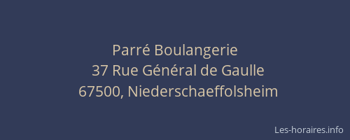 Parré Boulangerie