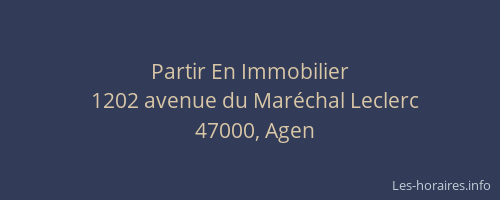 Partir En Immobilier