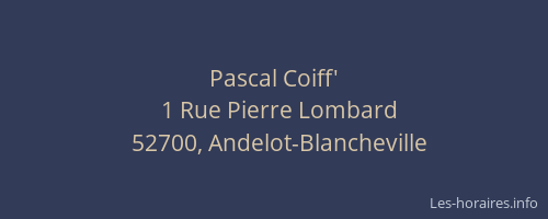 Pascal Coiff'