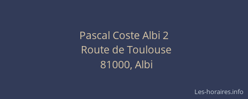 Pascal Coste Albi 2