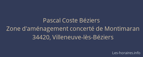 Pascal Coste Béziers