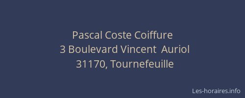 Pascal Coste Coiffure