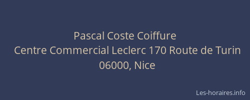 Pascal Coste Coiffure