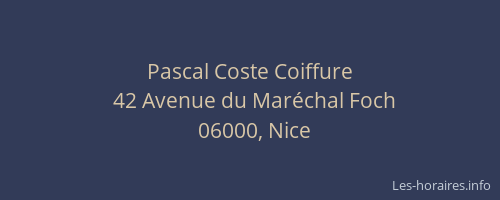 Pascal Coste Coiffure