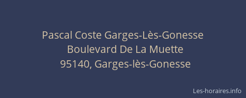 Pascal Coste Garges-Lès-Gonesse
