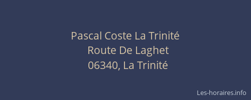 Pascal Coste La Trinité