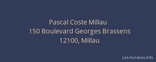 Pascal Coste Millau