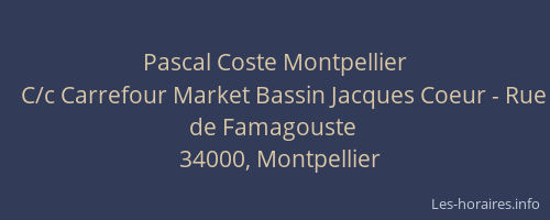 Pascal Coste Montpellier
