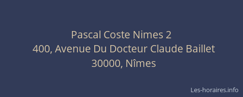 Pascal Coste Nimes 2