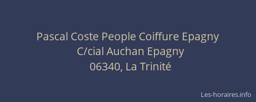 Pascal Coste People Coiffure Epagny