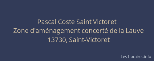 Pascal Coste Saint Victoret