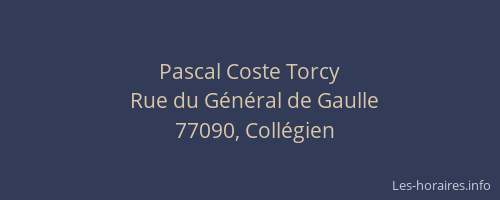 Pascal Coste Torcy