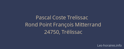 Pascal Coste Trelissac