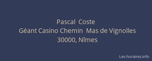 Pascal  Coste