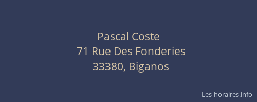 Pascal Coste