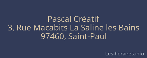 Pascal Créatif