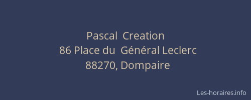 Pascal  Creation