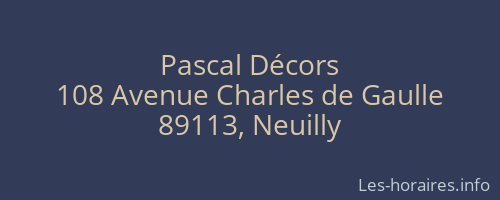 Pascal D&eacute;cors