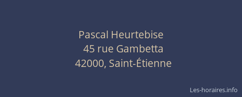 Pascal Heurtebise