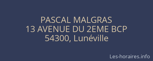 PASCAL MALGRAS