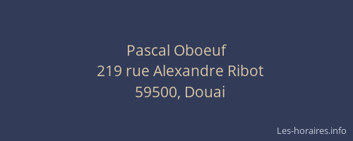Pascal Oboeuf