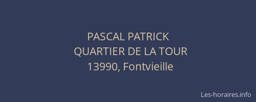 PASCAL PATRICK
