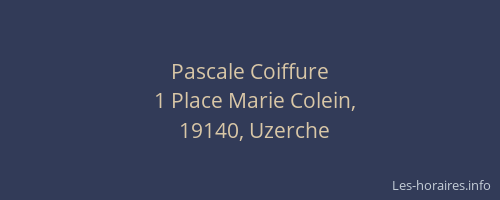 Pascale Coiffure