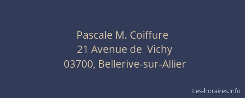 Pascale M. Coiffure