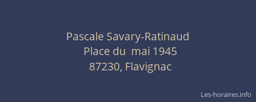 Pascale Savary-Ratinaud