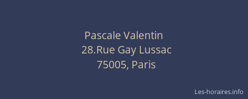 Pascale Valentin