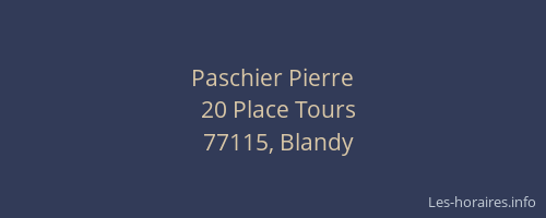 Paschier Pierre
