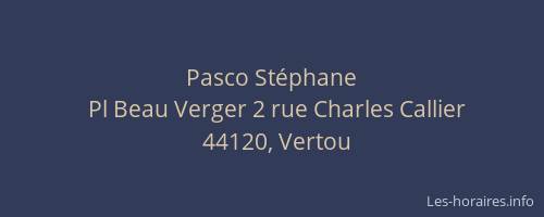 Pasco Stéphane