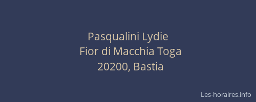Pasqualini Lydie