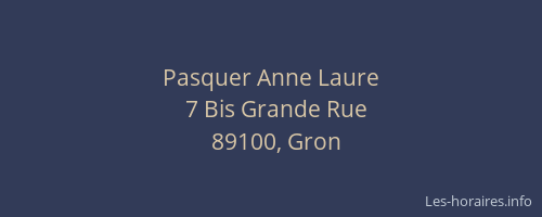 Pasquer Anne Laure