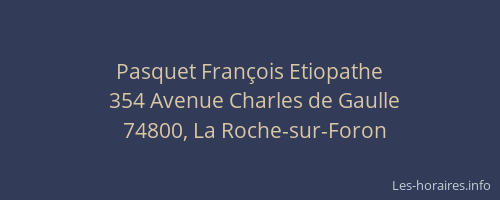 Pasquet François Etiopathe