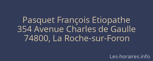 Pasquet François Etiopathe
