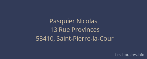 Pasquier Nicolas