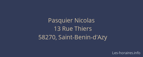 Pasquier Nicolas