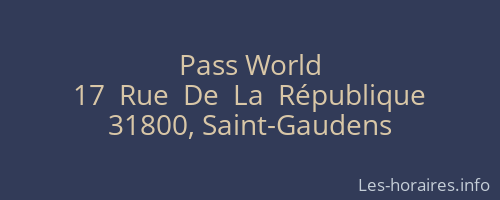 Pass World