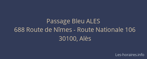 Passage Bleu ALES