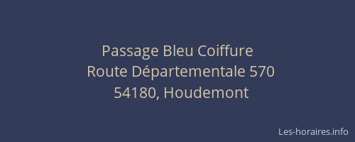 Passage Bleu Coiffure