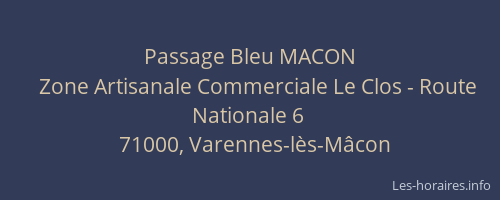 Passage Bleu MACON